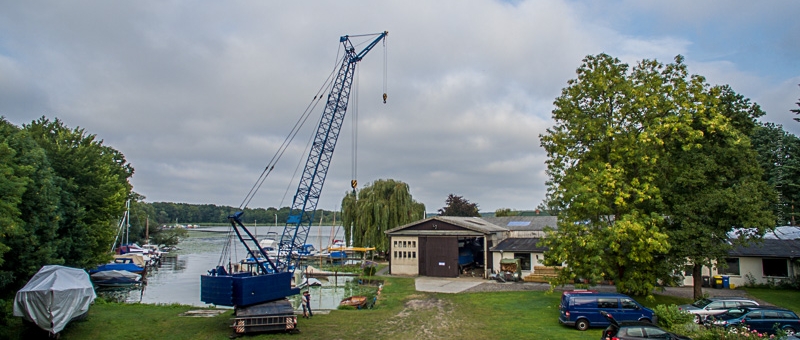 Lachmann-Werft, Boote im Hafen